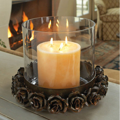 Napa Home and Garden 6346R Betty Sewell Vin Rose 10 In. Hurricane