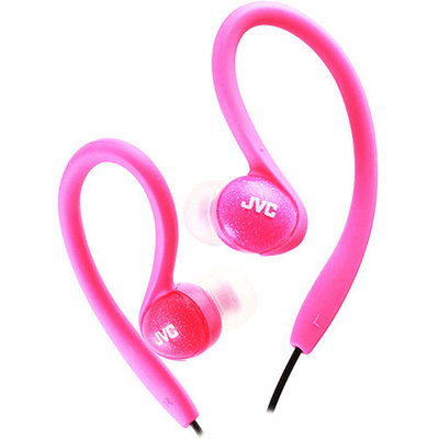 JVC HAEBX85P Sports Ear-Clip Headphones - Pink