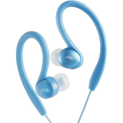Victor Company Of Japan, Limited JVC Inner-Ear Sports Clip Headphones-Blue - HAEBX5AN