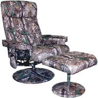 Comfort Products Realtree Relaxzen Heated and Reclining Massage Chair with Ottoman