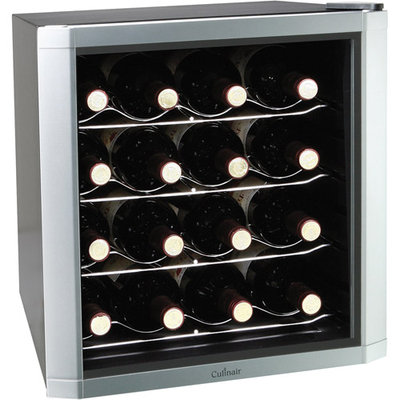 Culinair AW162S Thermoelectric 16-Bottle Wine Cooler Silver/Black