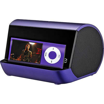 iHome iHM9U Portable MP3 Spkr Syst. Purple