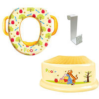 Disney - Winnie the Pooh Soft Potty Seat, Step Stool and Potty Hook