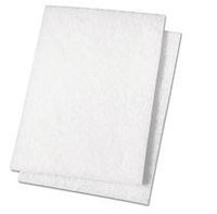 Premiere Pads Light Duty Scour Pad, White, 6 x 9, 20/Carton