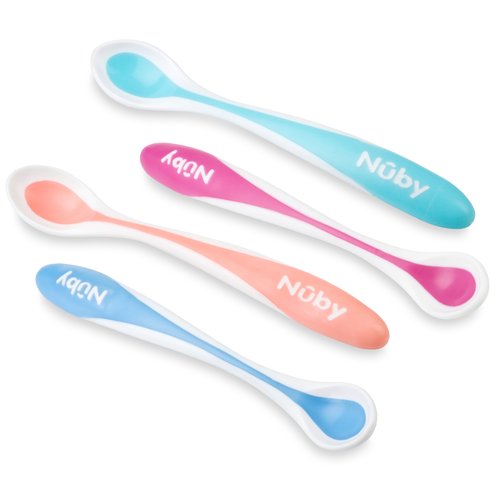 Nuby 4-Pk. Hot Safe Feeding Spoons - Baby