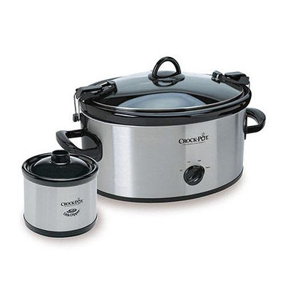 Crock-Pot SCCPVL659-SS Cook & Carry Slow Cooker w Little Dipper Stainless Steel