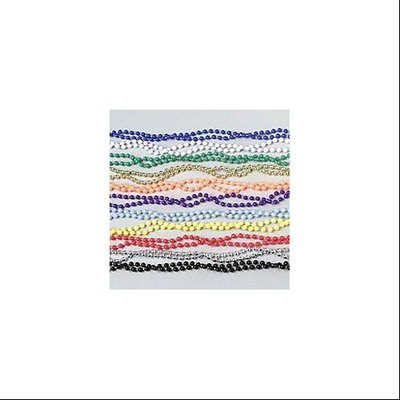 Us Toy Group Silver Metallic 6mm Bead Necklaces