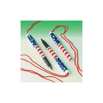 US Toy Company KA228 Patriotic Pen Necklaces