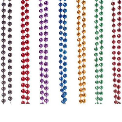 Us Toy Group Purple Metallic 6mm Bead Necklaces