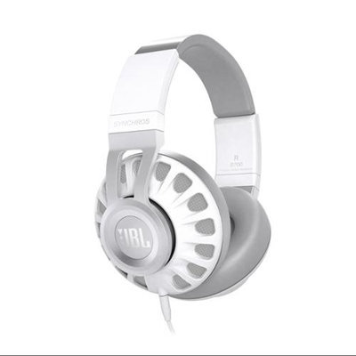 JBL Synchros S700 Over-Ear Headphones with In-Line Controls and Mic (White)