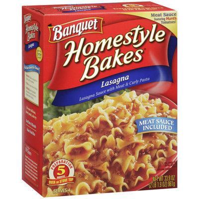 Banquet Homestyle Bakes Lasagna, 33.9 oz