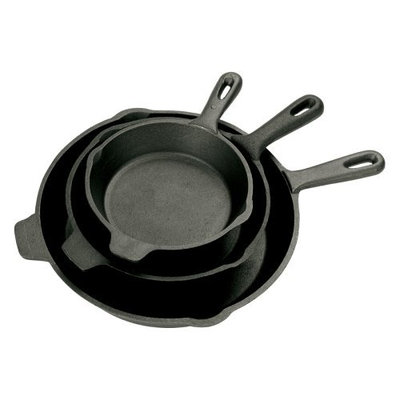 Barbour 7403 Bayou Classic 3-Piece Cast Iron Skillet Set