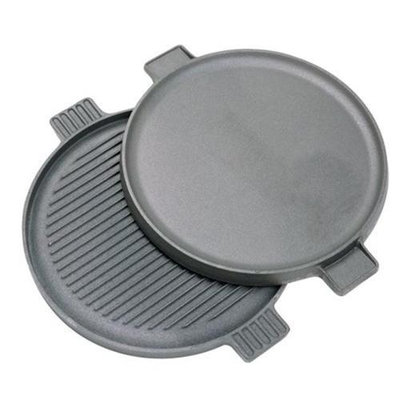 Bayou Classic 14-inch Cast Iron Reversible Round Griddle