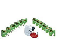 MMM810K12C31DOG - Scotch Magic Tape Dog Dispenser Value Pack