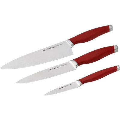Rachael Ray Cucina Cutlery 3-Piece Japanese Stainless Steel Chef Knife Set