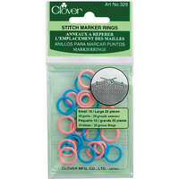 Clover Stitch Marker Rings, .5