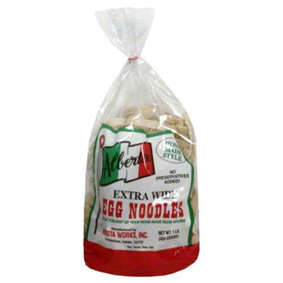 Albertos Extra Wide Egg Noodles Pasta, 1 lb, - Pack of 12
