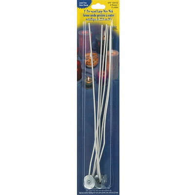 Yaley 120000102 PreWaxed Wire Wick W/Clip 9