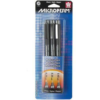 Sakura Microperm Pen Set of 3 microperm set of 3 pens