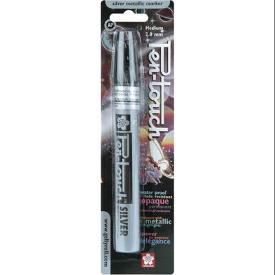 Sakura Of America Pen-Touch Metallic Marker Medium Point 2mm-Silver Ink