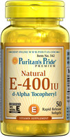 Puritan's Pride 2 Units of Vitamin E-400 iu 100% Natural-50-Softgels