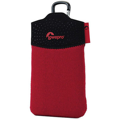 Lowepro Tasca 20 Camera Pouch - 5.9 x 3.7 x 0.5 - Neoprene - Red, Black