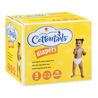 Ahold Cottontails Diapers 5 Size (27+ lb) - 70 CT