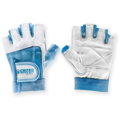 Grizzly Fitness Womens Blue Grizzly Paw Gloves, XS