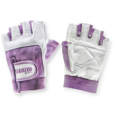 Grizzly Fitness Womens Purple Grizzly Paw Gloves, Medium