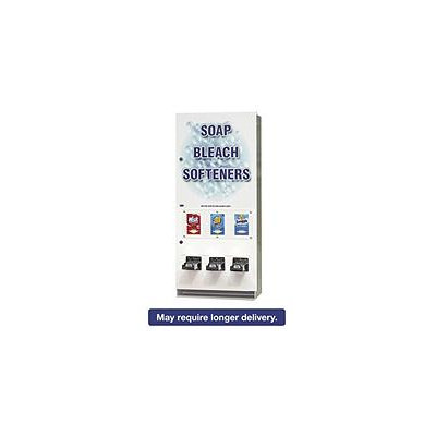 Vend-Rite Coin-Operated Soap Vender, 3-Column, Metal