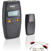 Pyle Audio Network Cable Tester W/ UTP, FTP, BNC Coaxial, Telephone Continuity, Short Circuit, Open Connection & Test Leads Included