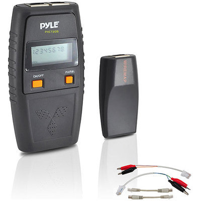 Pyle Audio Network Cable Tester W/ UTP, FTP, BNC Coaxial, Telephone Continuity, Short Circuit, Open Connection & Test Leads Included