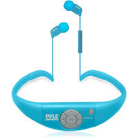 Pyle Audio Active Sport Waterproof Bluetooth Hands Free Wireless Stereo Headphones and Headset with Built in Microphone for Call Answering (Blue)