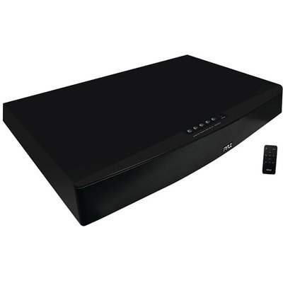 Pyle PSBV600BT Wave Base Bluetooth Tabletop Soundbar Digital Speaker System with Remote Control, AUX (3.5mm) & RCA Input Jacks