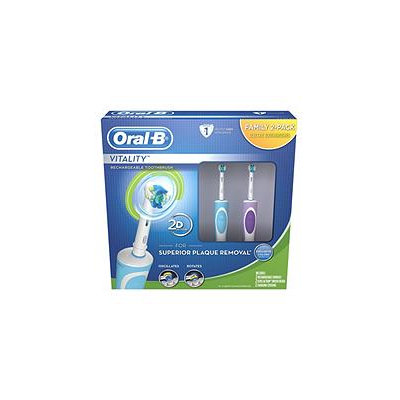 Oral-B Vitality Rechargeable Toothbrush, Family 2 Pack