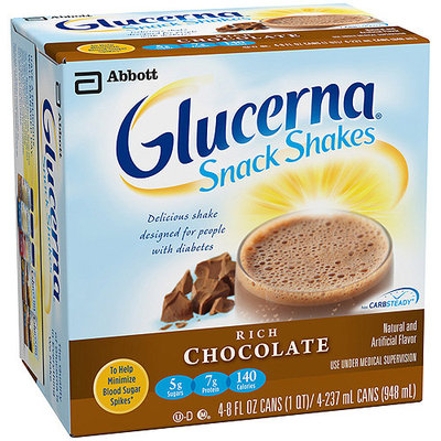 Glucerna Snack Shake, Creamy Chocolate Delight (pack Of 16)