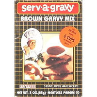 Serva Gravy Serv A Gravy Gravy Mix Brown 3-Ounce Boxes -Pack of 12