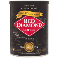 Red Diamond 100% Colombian Medium Roast Ground Coffee, 11 oz