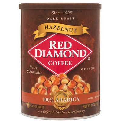 Red Diamond Hazelnut Dark Roast Ground Coffee, 11 oz