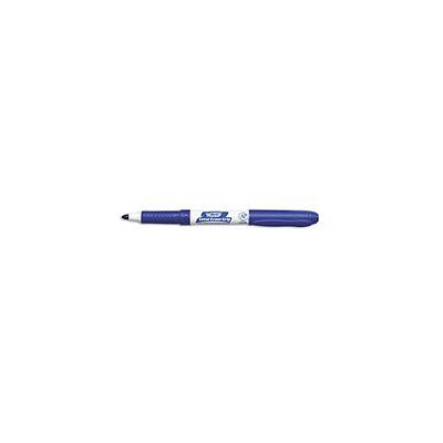 BIC Salon Whiteboard Markers, Fine Point, Blue, 12 markers