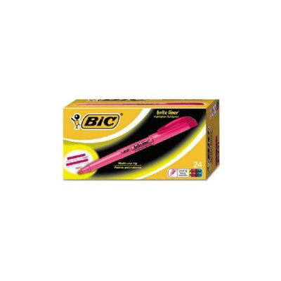 BIC Brite Liner Highlighter, Chisel Tip, Assorted, 24 per Pack, PK - BICBL24ASST