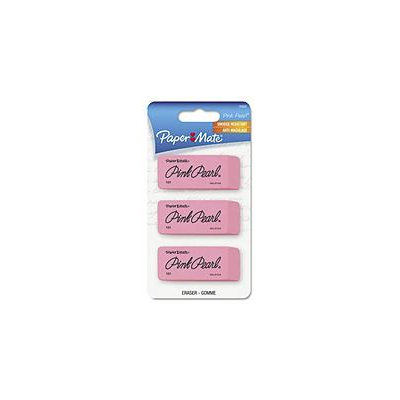Paper-Mate Pink Pearl Medium Size Eraser, Three/Pk