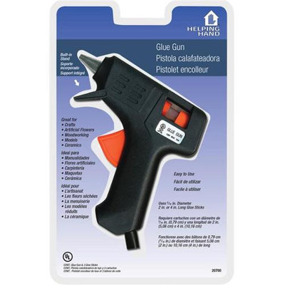 The Faucet Queens 20700 Helping Hand Glue Gun with 3 Glue Sticks 4x4 Black