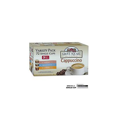 Grove Square Cappuccino Variety Single Serve Cups - 72 ct.