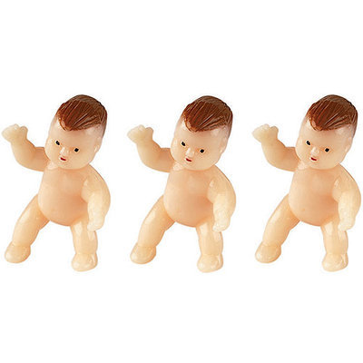 WiltonA Newborn Baby Figurines Favor Accents (Set of 6)