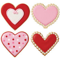 Notions Marketing Cookie Cutter Set 4 Pieces-Heart