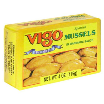 Vigo Industries Vigo Spanish Mussels In Marinade Sauce, 4 oz, - Pack of 10