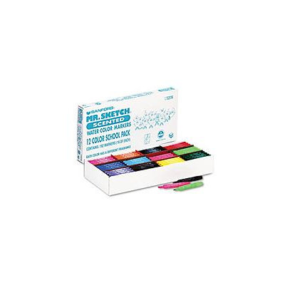 SAN1905311 - Mr. Sketch Scented Watercolor Markers; 12 Colors; 192 per Set