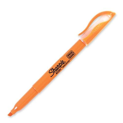 Sanford Ink Corporation Pocket Highlighter, Chisel Tip, Florescent Orange