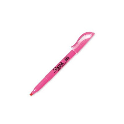 Sanford Ink Corporation Pocket Highlighter, Chisel Tip, Florescent Pink